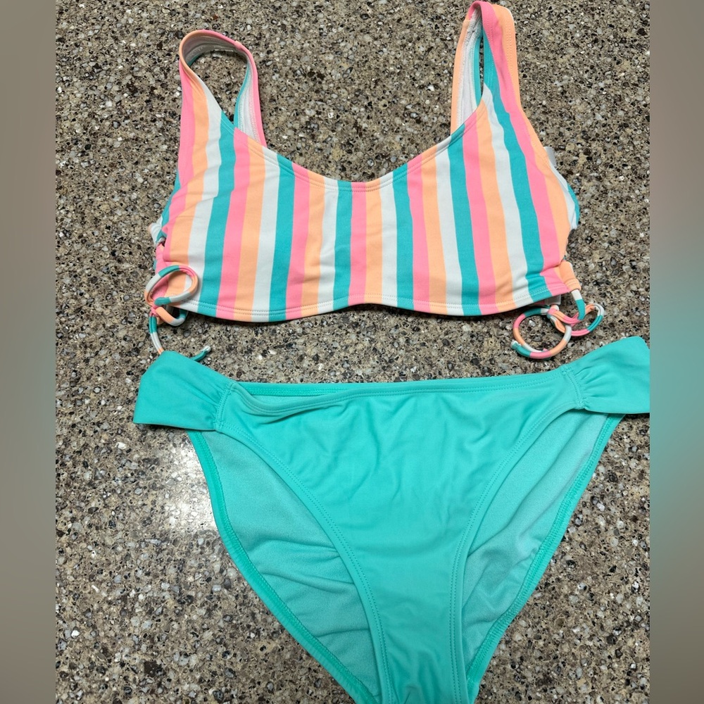 Arizona Jean Company Multicolor Striped Bikini
